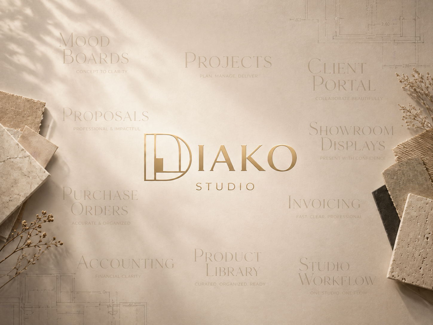 Studio workspace with global search across vendors and operational records